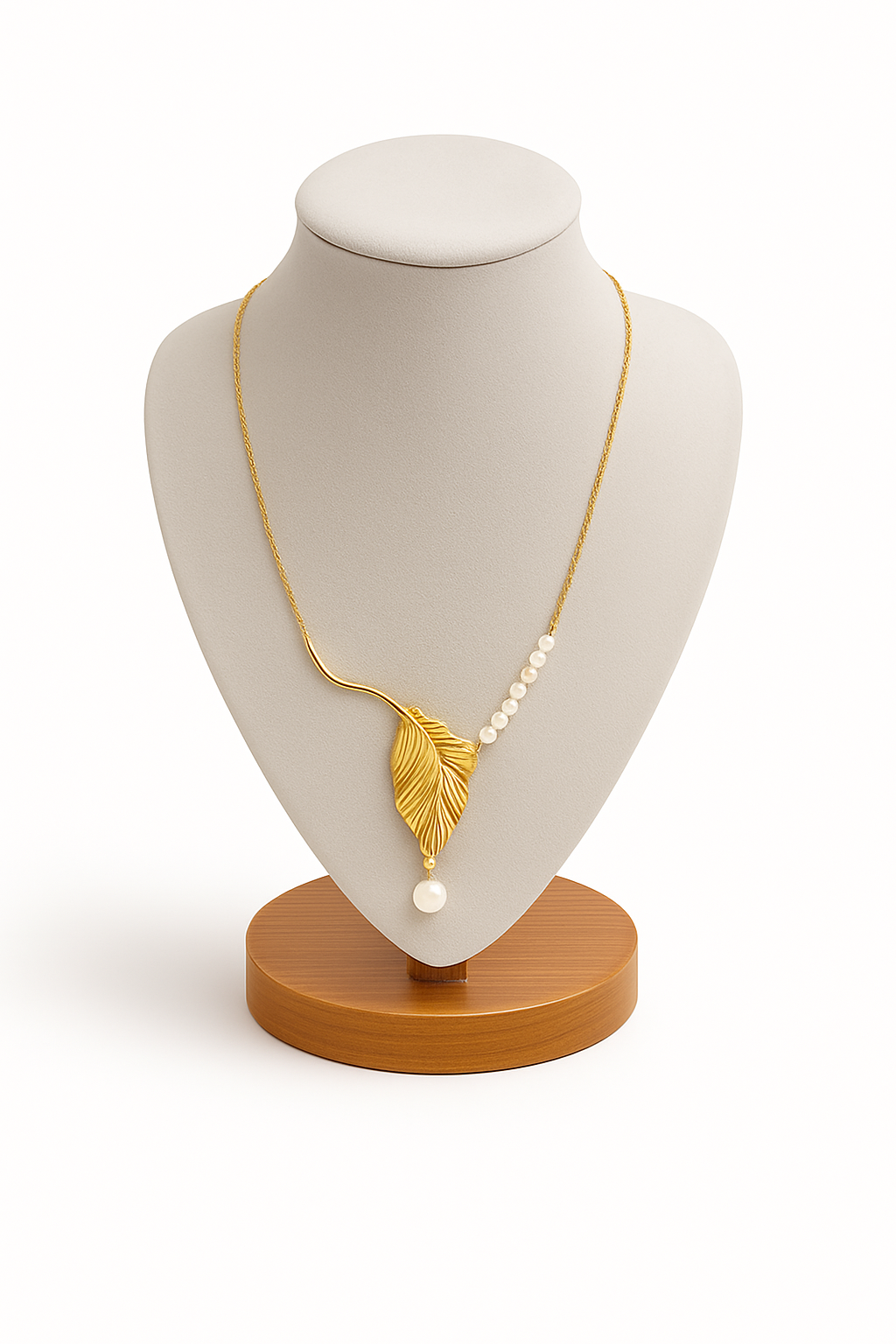 Golden Leaf & Pearl Harmony