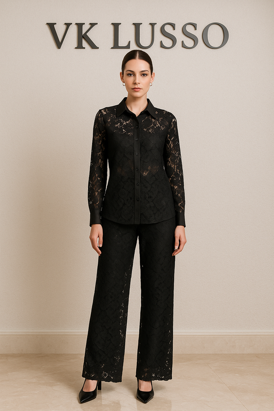 Black Lace Elegant Set
