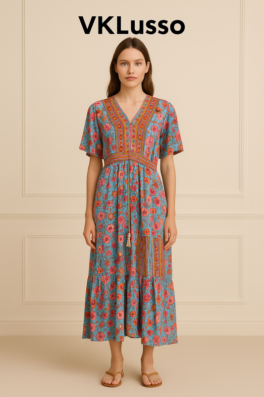 Blue Floral Bazaar