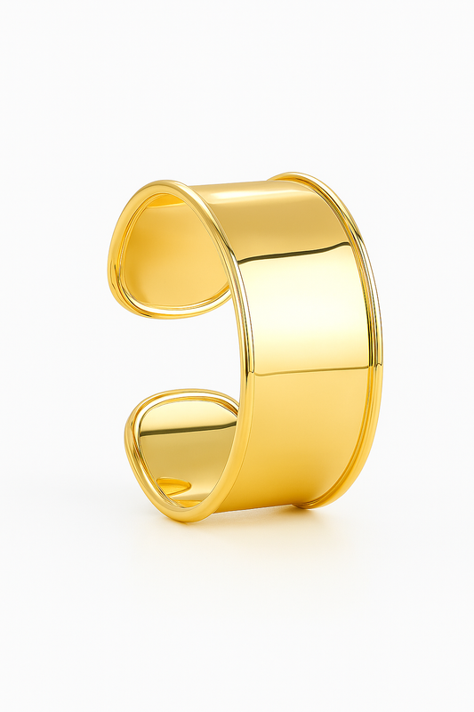 Golden Minimal Cuff