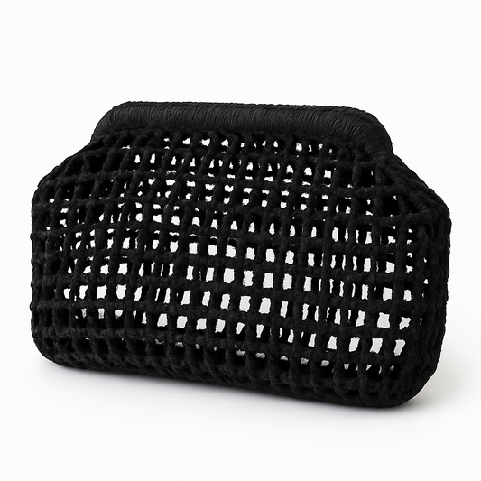 Noir Net Clutch